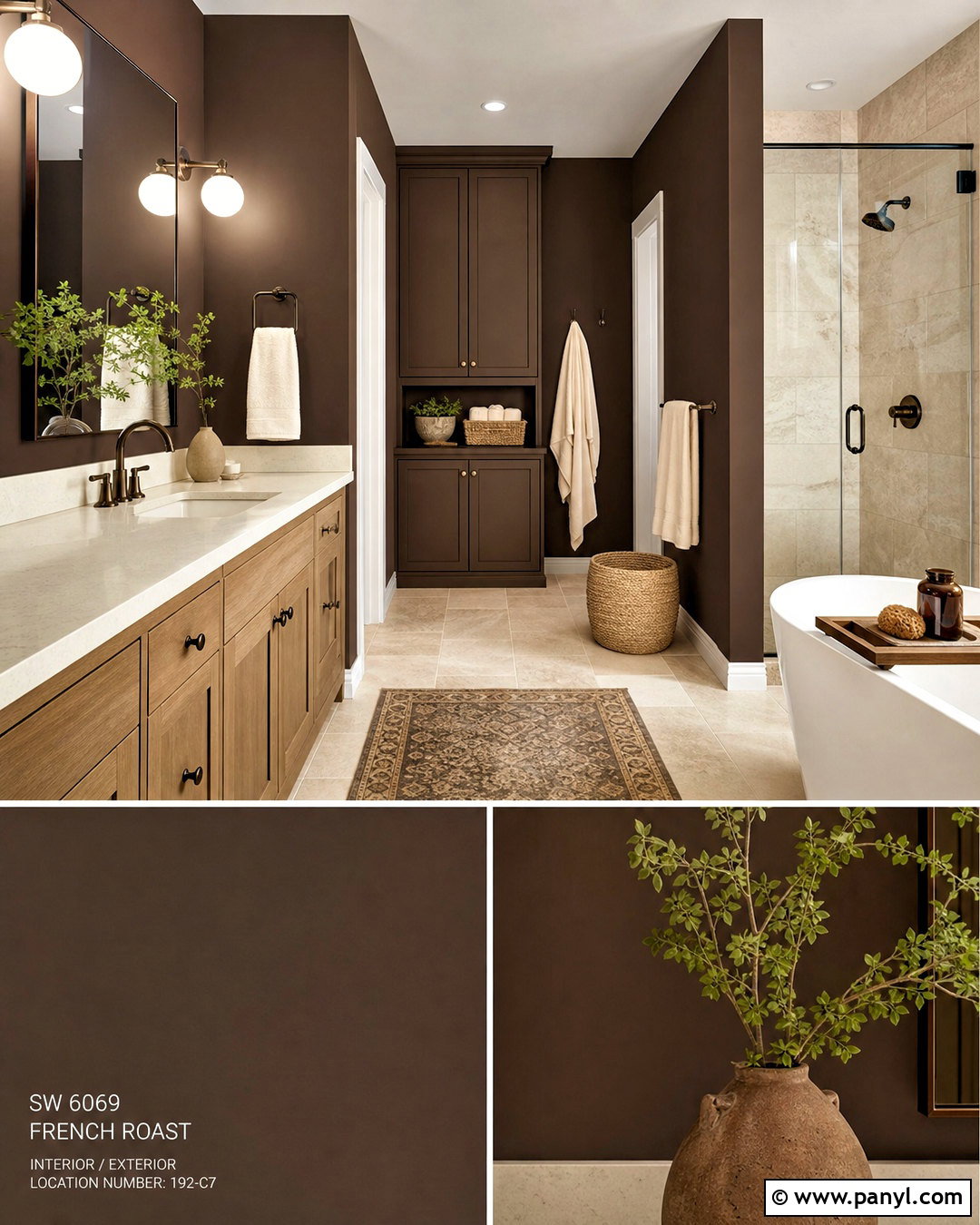 Chocolate Brown Bathroom Paint - 20 dark bathroom paint colors