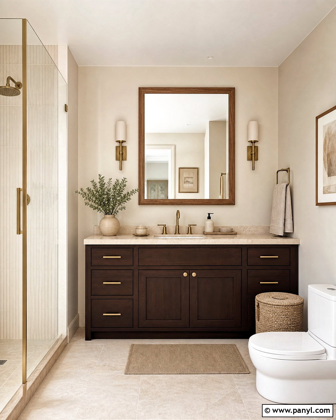 Chocolate Brown Bathroom Vanity - 20 bathroom vanity paint ideas