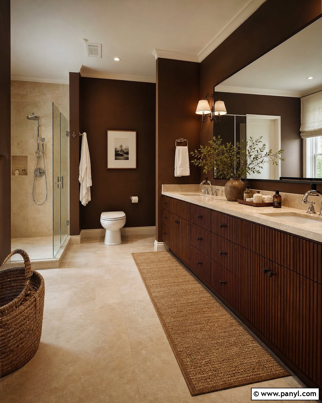 Chocolate Brown Bathroom - 25 Bathroom Color Trends 2027