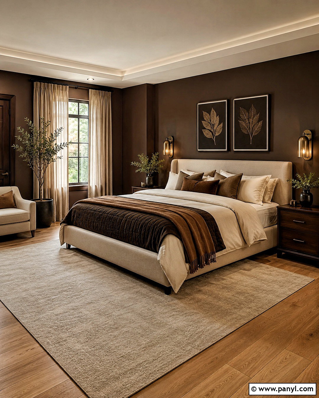 Chocolate Brown Bedroom - 20 brown aesthetic house ideas