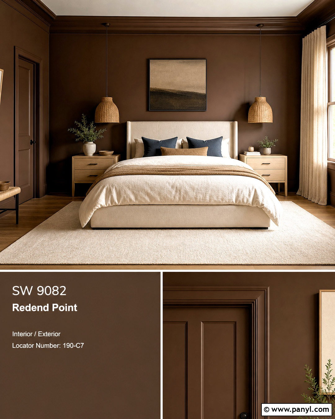 Chocolate Brown Bedroom Paint Color - 20 room paint colour ideas