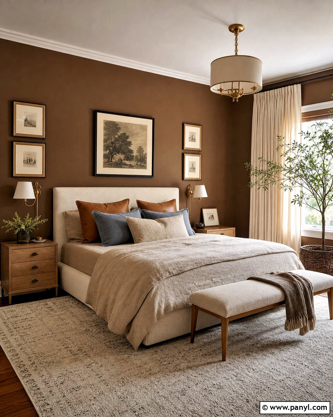 Chocolate Brown Bedroom Paint Color - 20 cozy bedroom paint colors