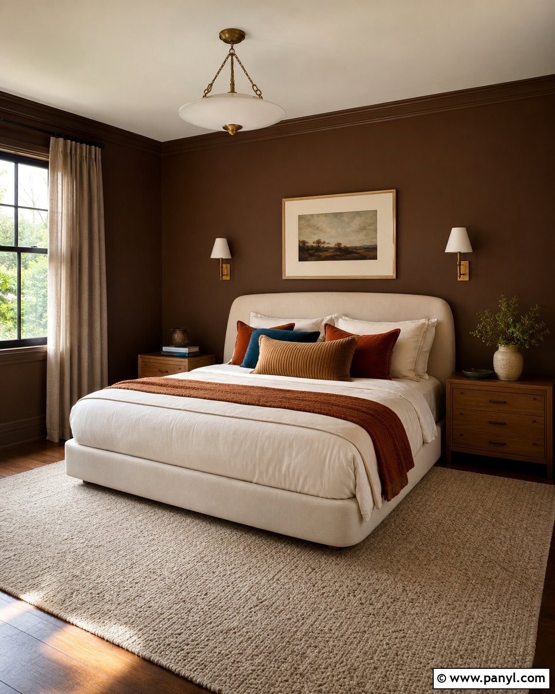 Chocolate Brown Bedroom Wall Color - 25 Home Interior Wall Colors
