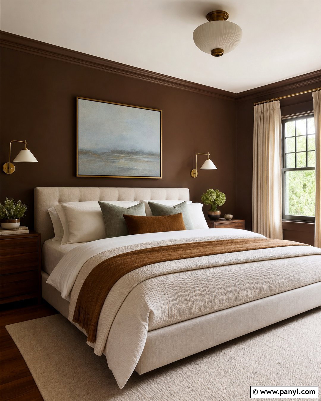 Chocolate Brown Bedroom Wall Color - 50 wall colour ideas