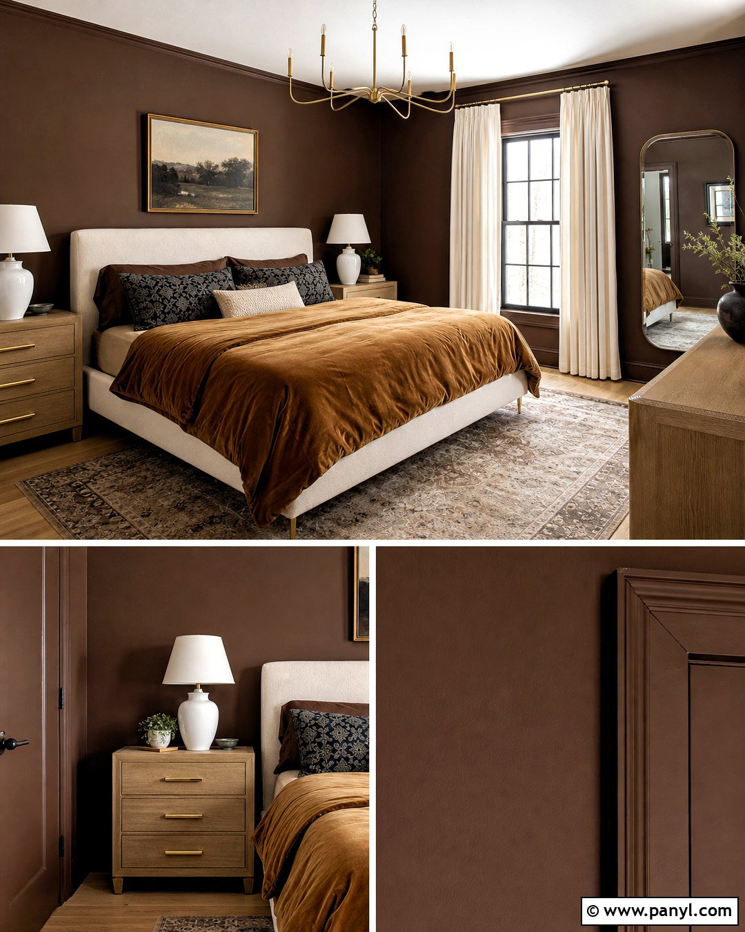 Chocolate Brown Bedroom Wall Color - 20 room wall colors bedrooms