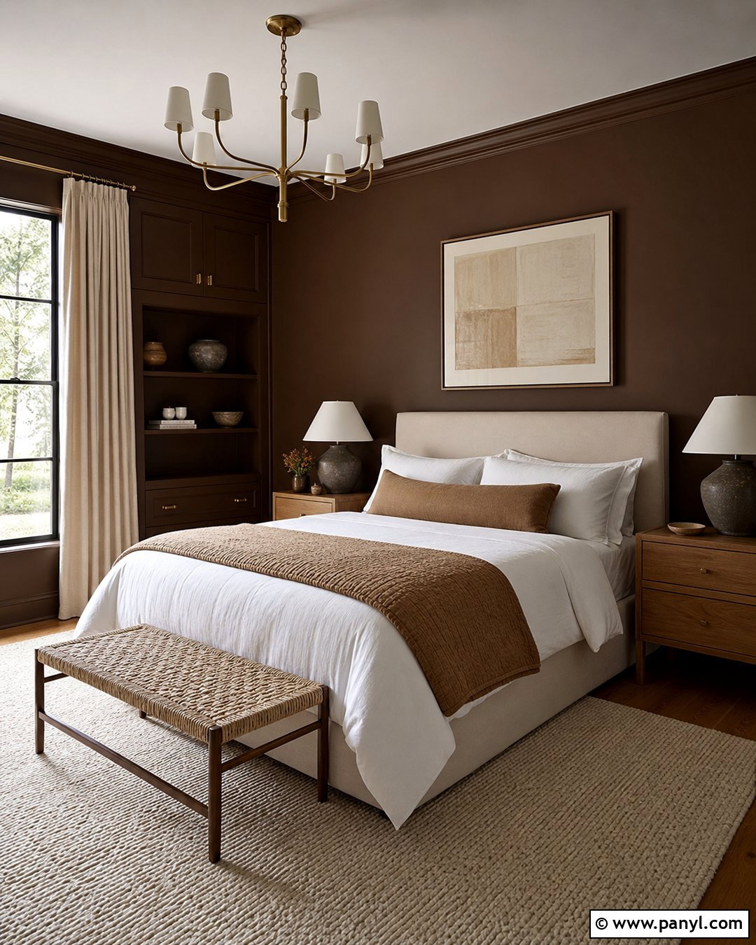 Chocolate Brown Bedroom Wall Color - 25 Elegant Wall Colors