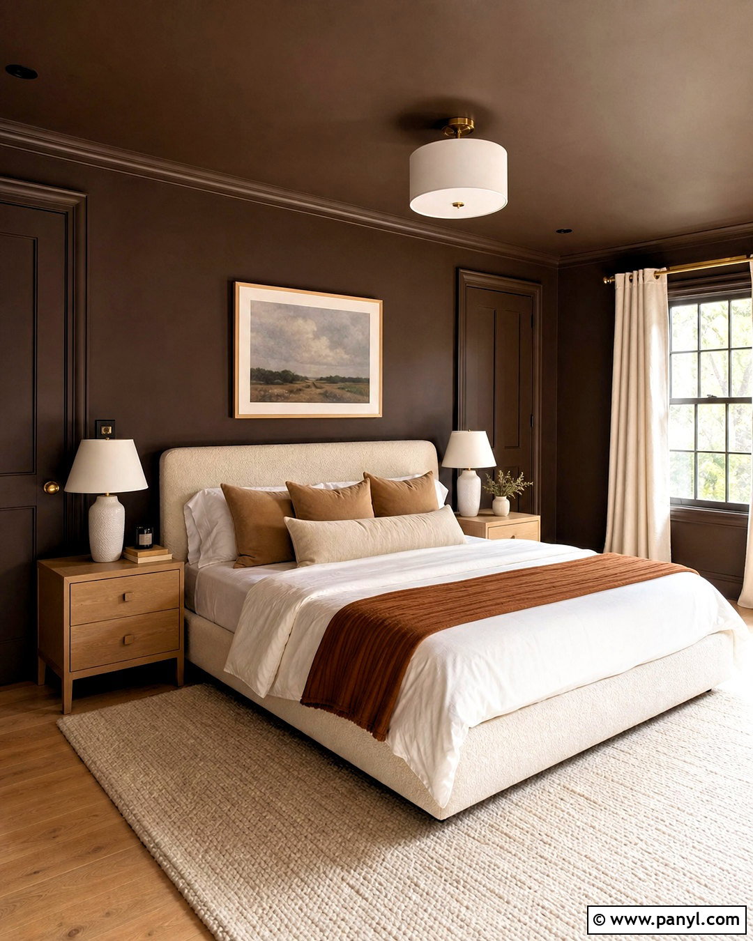 Chocolate Brown Bedroom Wall Paint - 20 interior wall paint ideas