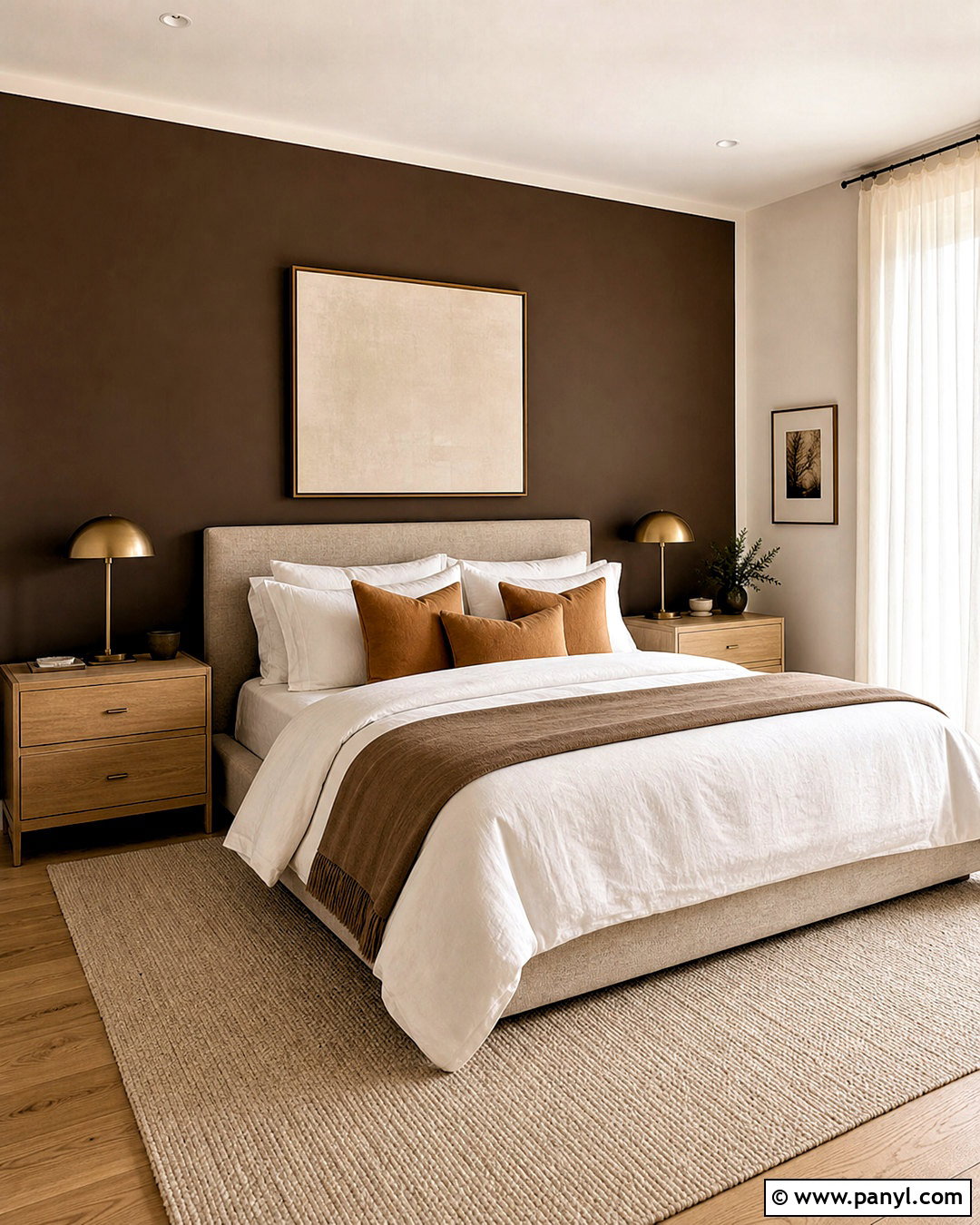 Chocolate Brown Bedroom Wall - 20 color wall ideas