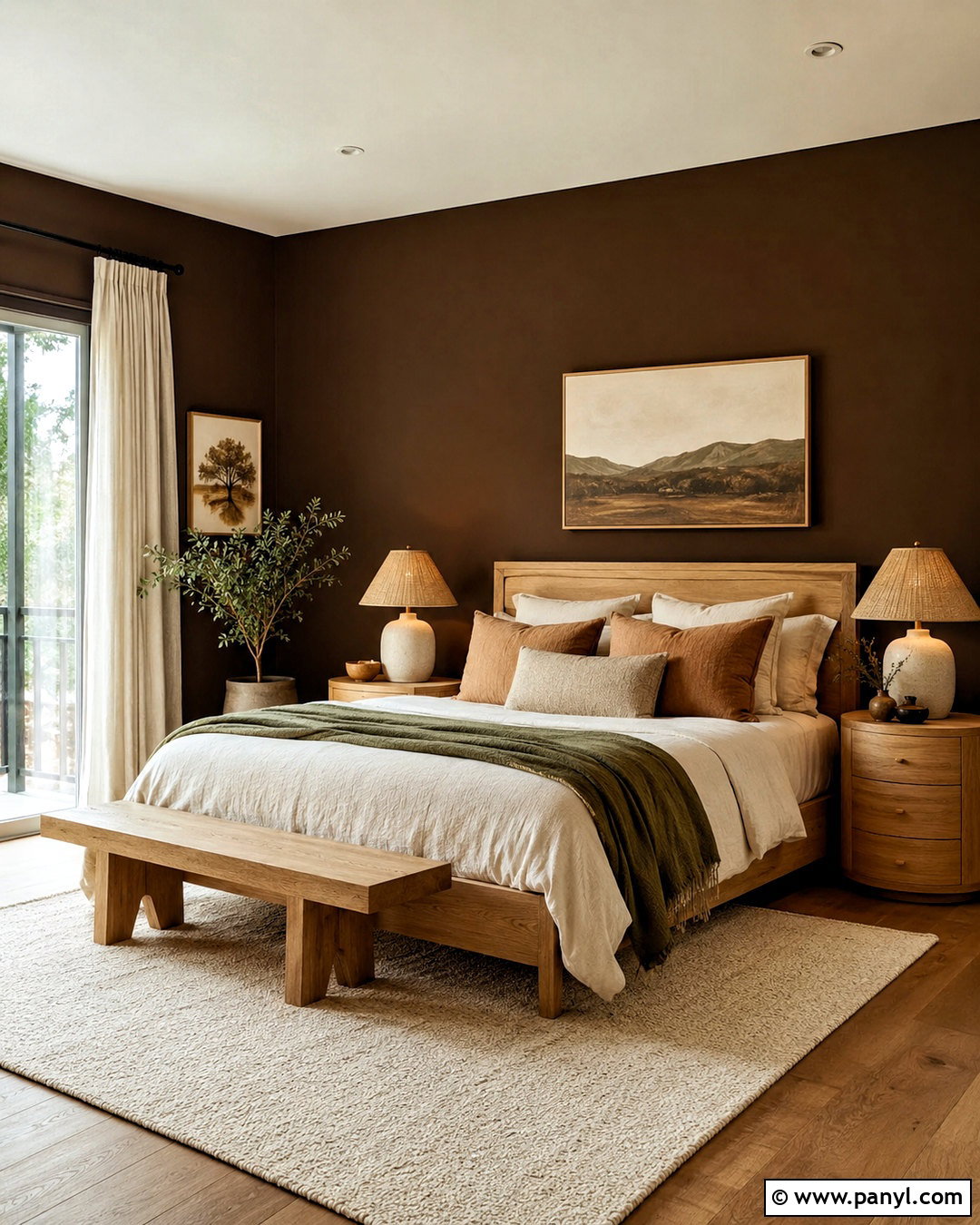Chocolate Brown Bedroom Walls - 20 dark bedroom wall colors