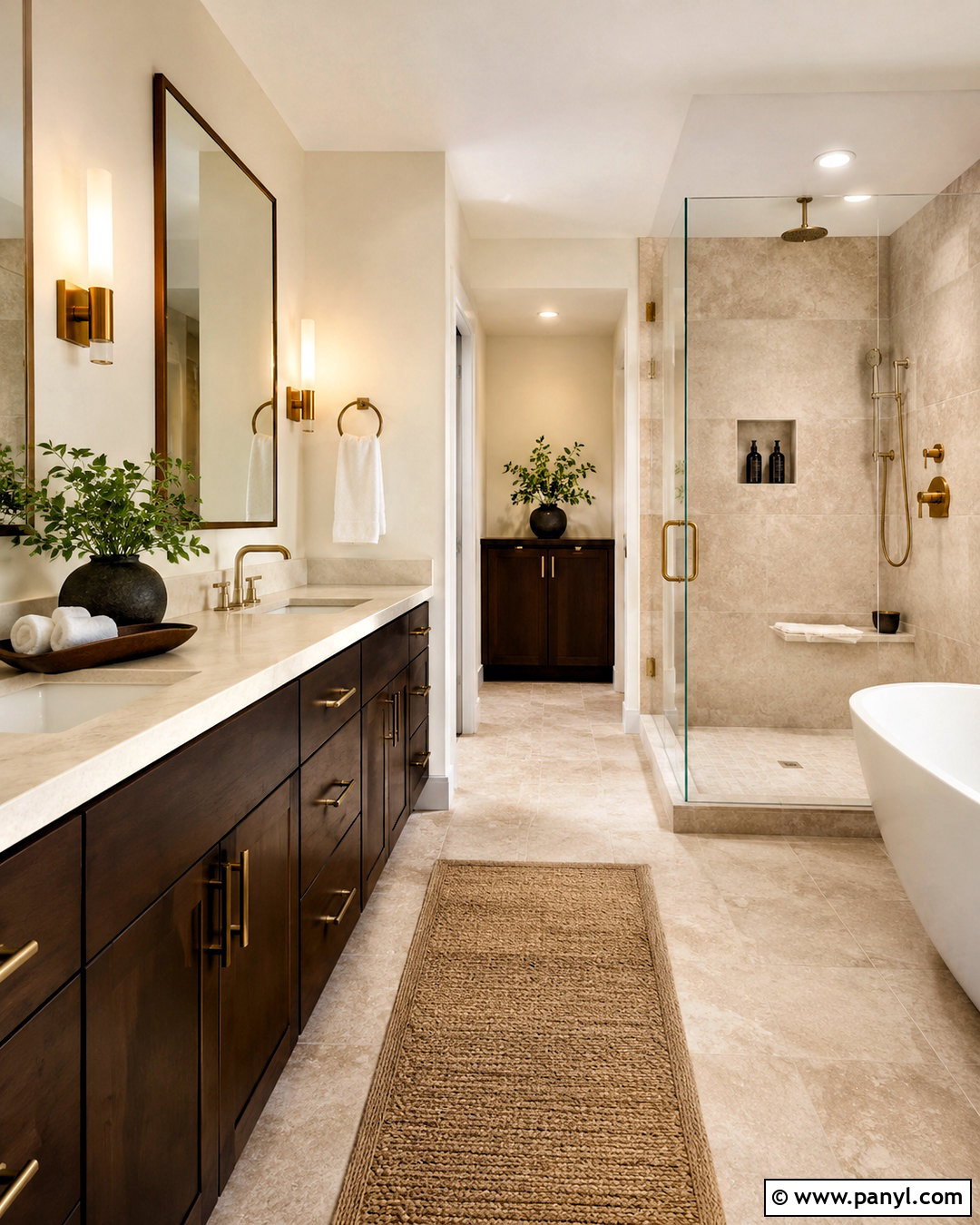 Chocolate Brown Cabinets With Beige Bathroom Tiles - 20 What Color Goes With Beige Bathroom Tiles