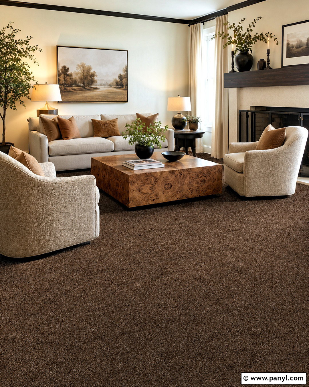 Chocolate Brown Carpet Living Room - 20 carpet ideas living room modern ideas