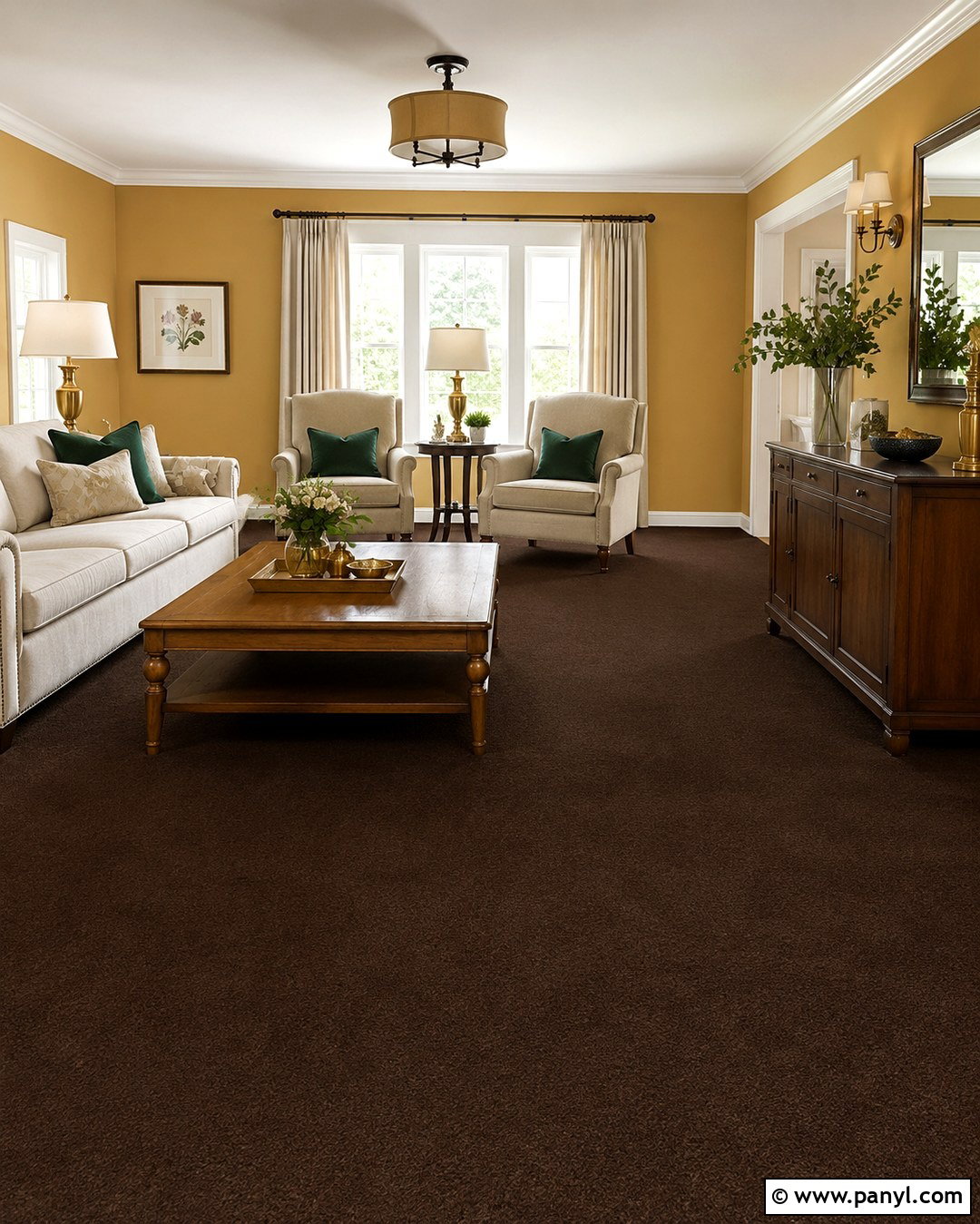 Chocolate Brown Carpet With Yellow Walls - 20 What Color Carpet Goes With Yellow Walls