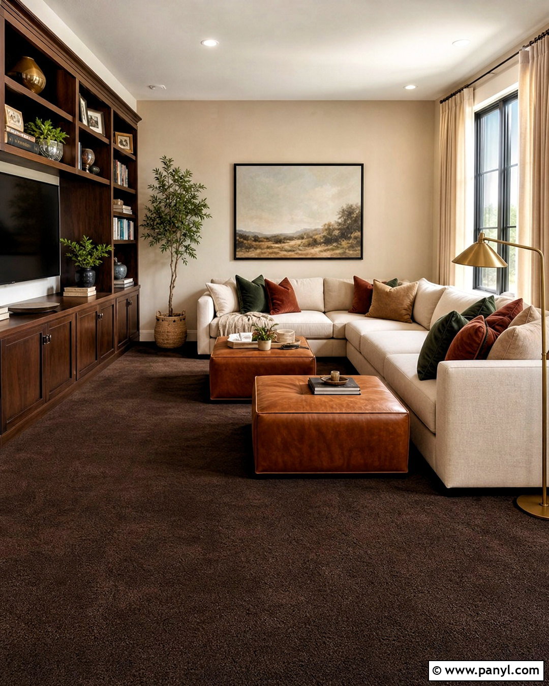 Chocolate Brown Carpet - 20 carpet color ideas