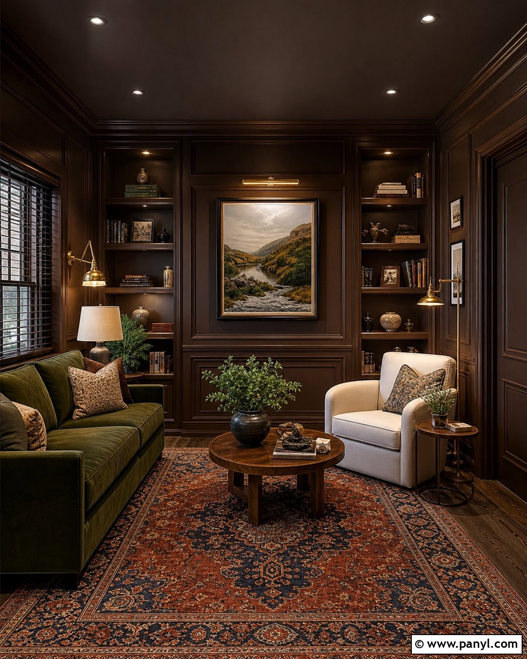 Chocolate Brown Color Drenched Room - 35 Chocolate Brown Walls