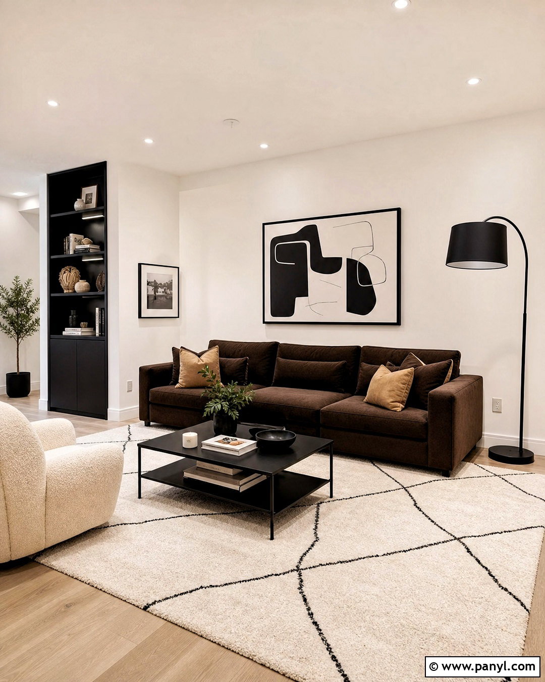 Chocolate Brown Couch With Black Accents - 20 chocolate brown couch living room ideas