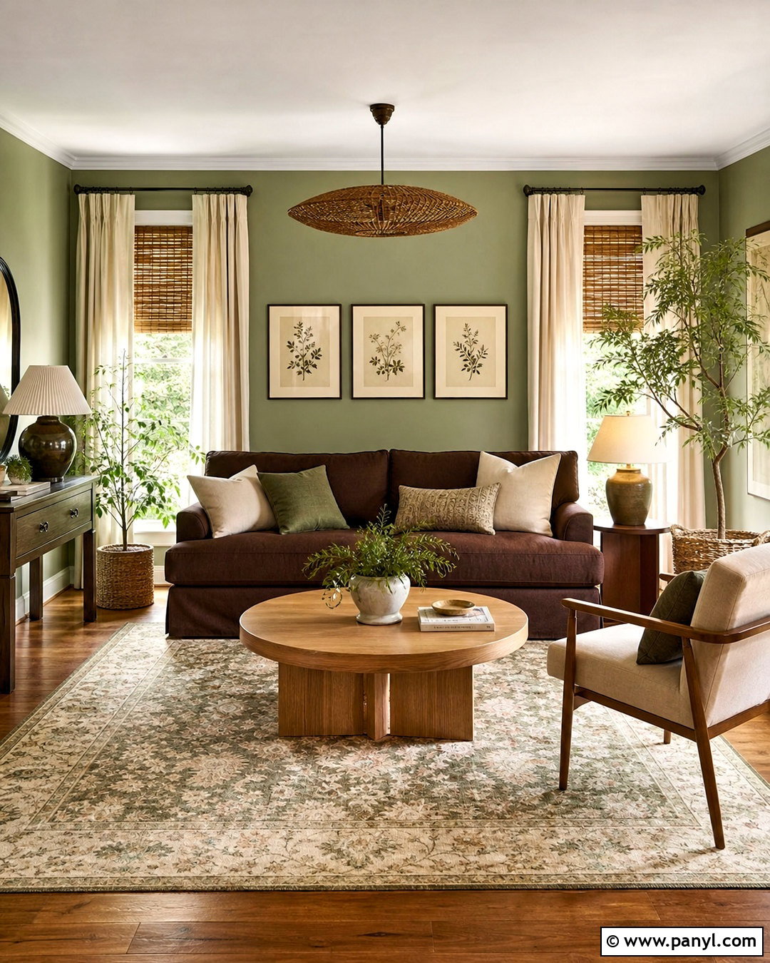 Chocolate Brown Couch With Sage Green Walls - 20 chocolate brown couch living room ideas