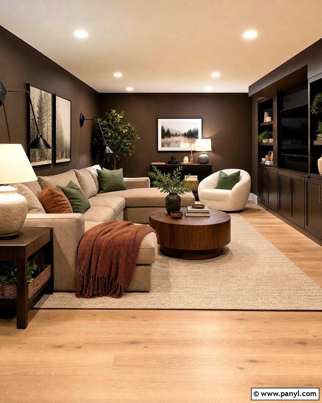 Chocolate Brown Dark Basement - 20 dark basement paint colors
