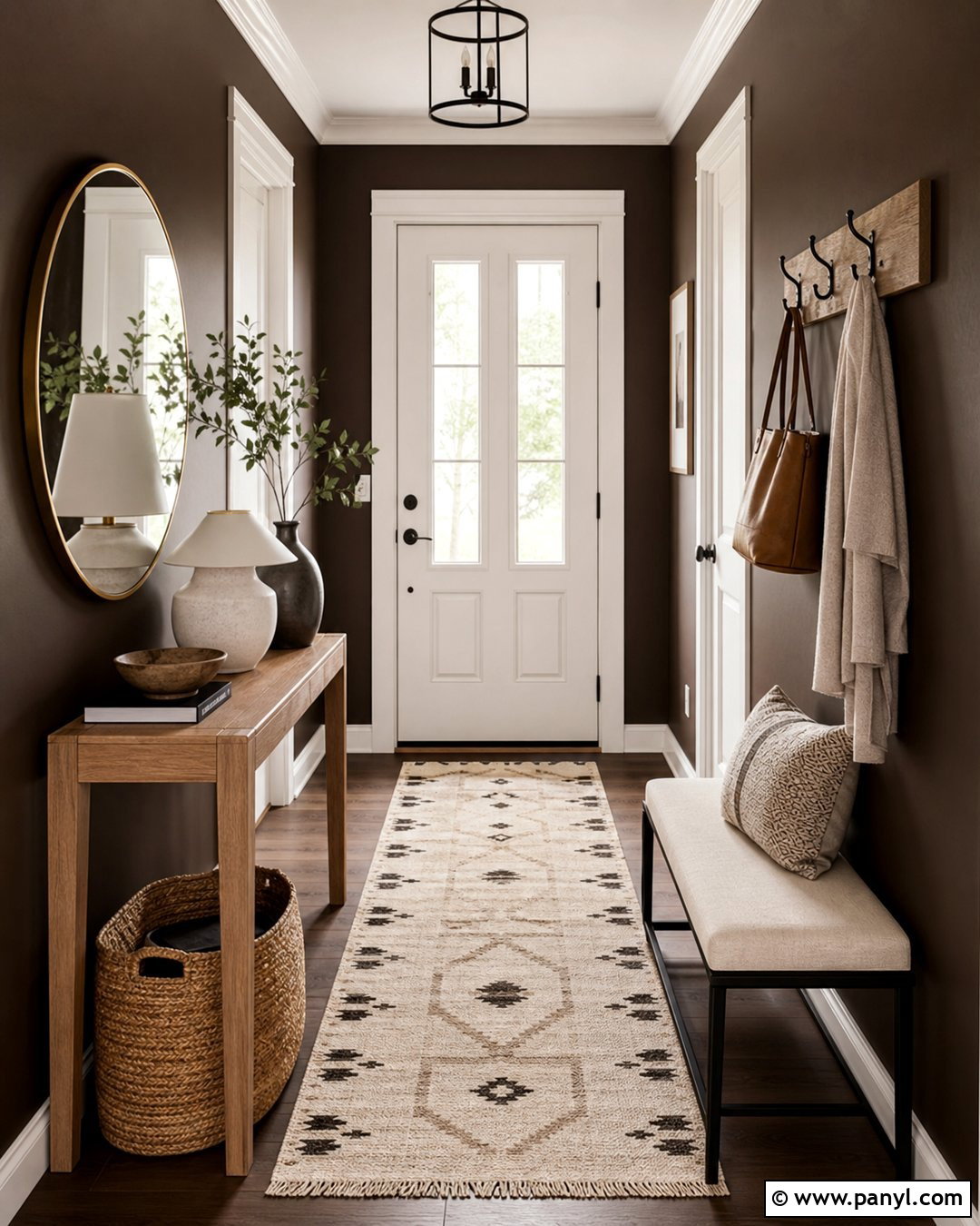 Chocolate Brown Entryway Walls - 35 Chocolate Brown Walls