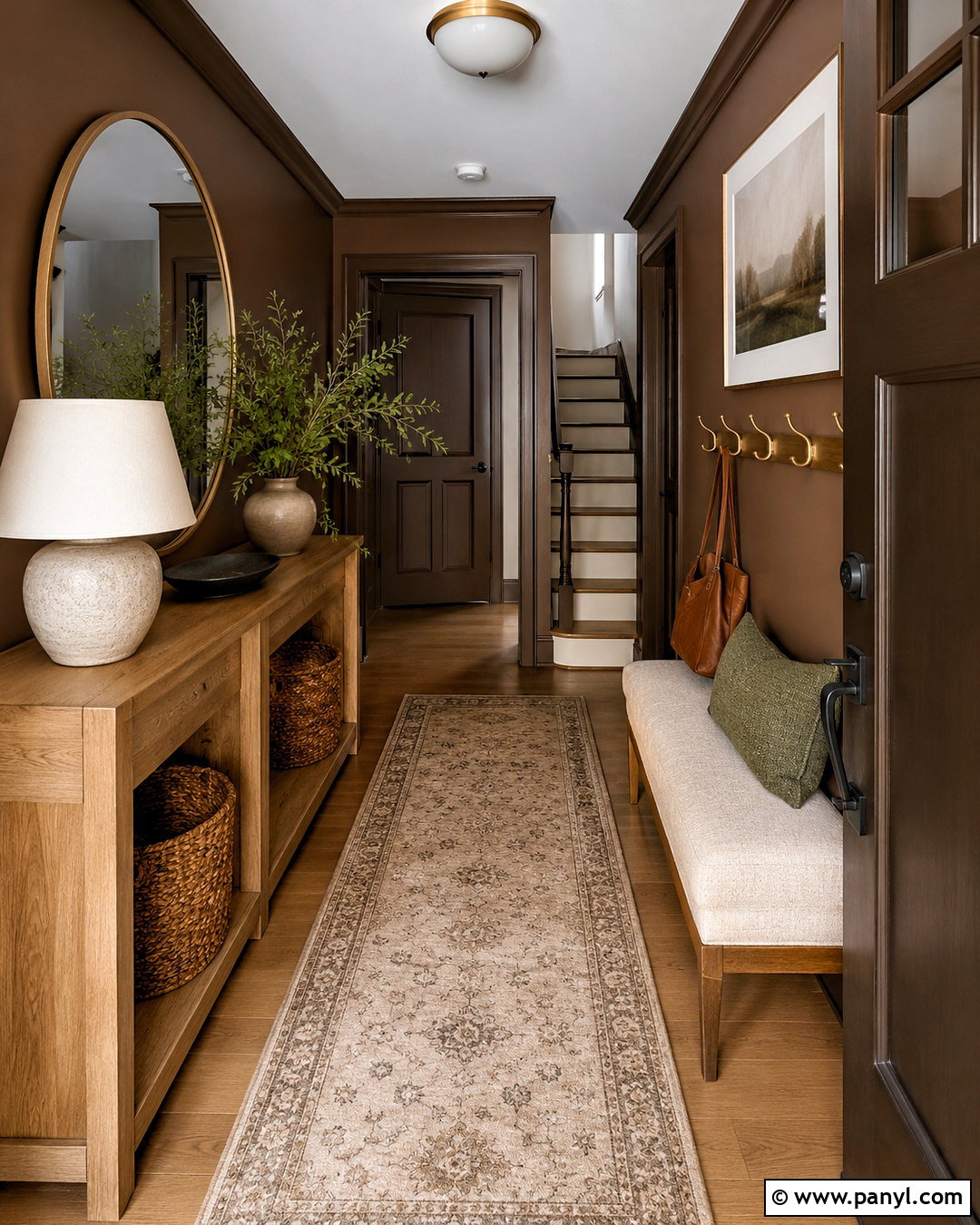 Chocolate Brown Entryway - 20 chocolate brown room ideas