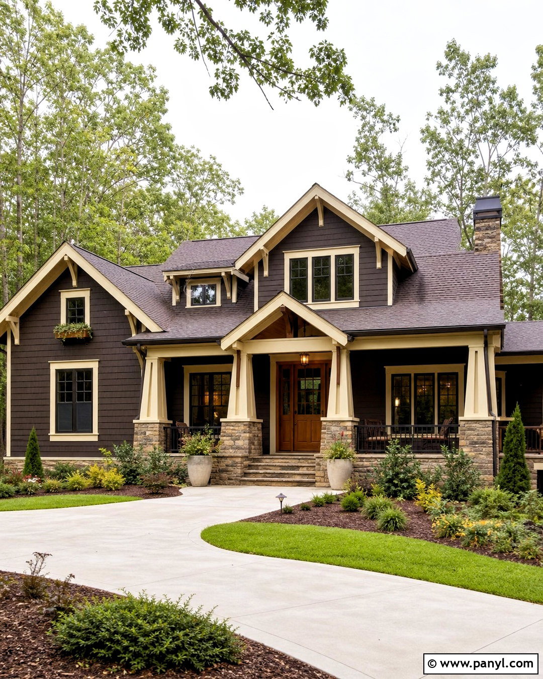 Chocolate Brown Exterior House Paint - 20 external house paint colors