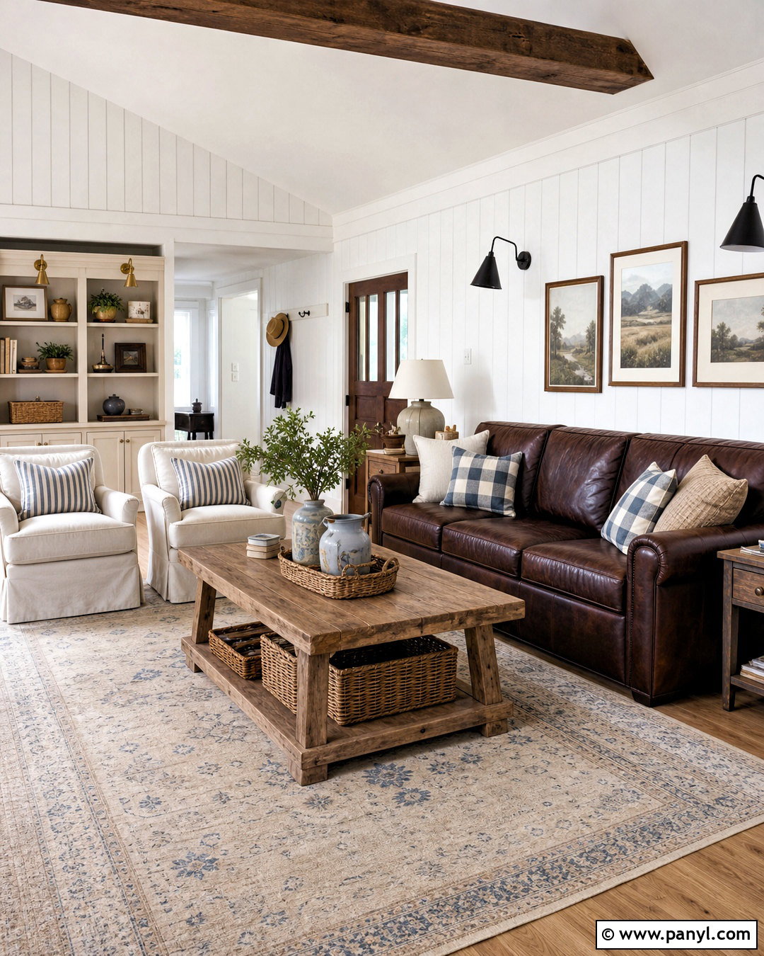 Chocolate Brown Farmhouse Living Room - 20 chocolate brown living room ideas