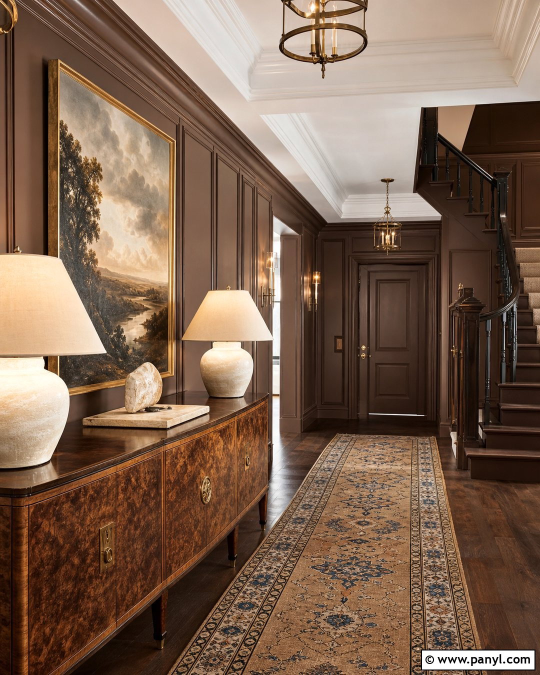 Chocolate Brown Foyer - 20 Best Foyer Colors