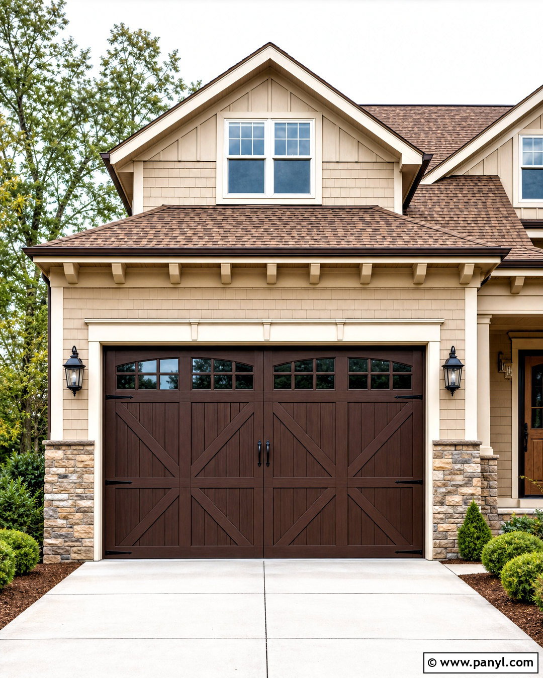 Chocolate Brown Garage Door - 20 garage door paint colors
