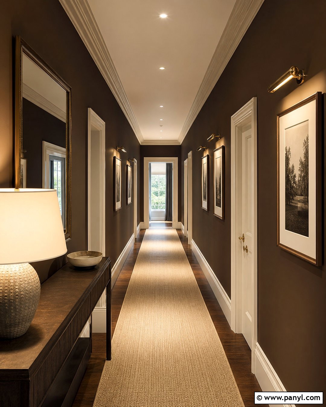 Chocolate Brown Hallway Walls - 35 Chocolate Brown Walls