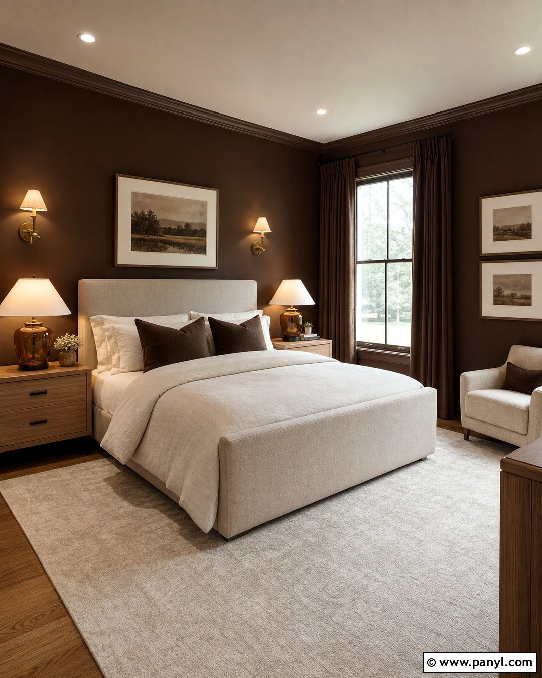 Chocolate Brown Interior Wall Color - 25 House Interior Wall Color Ideas
