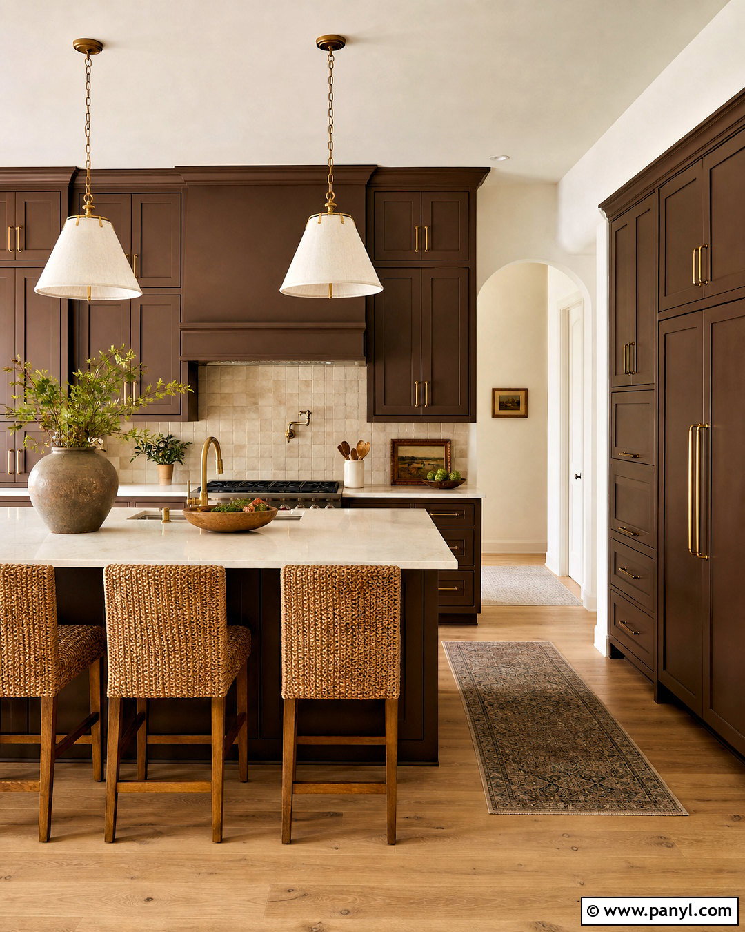 Chocolate Brown Kitchen Cabinets - 20 kitchen cabinet color ideas