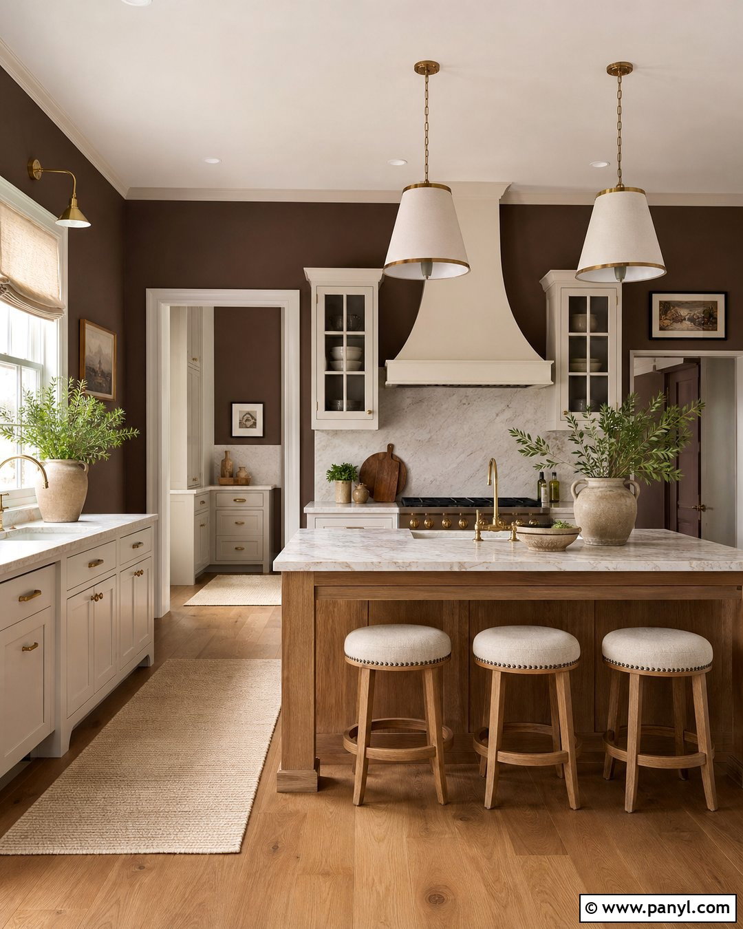 Chocolate Brown Kitchen Wall Colour - 45 kitchen wall colour ideas