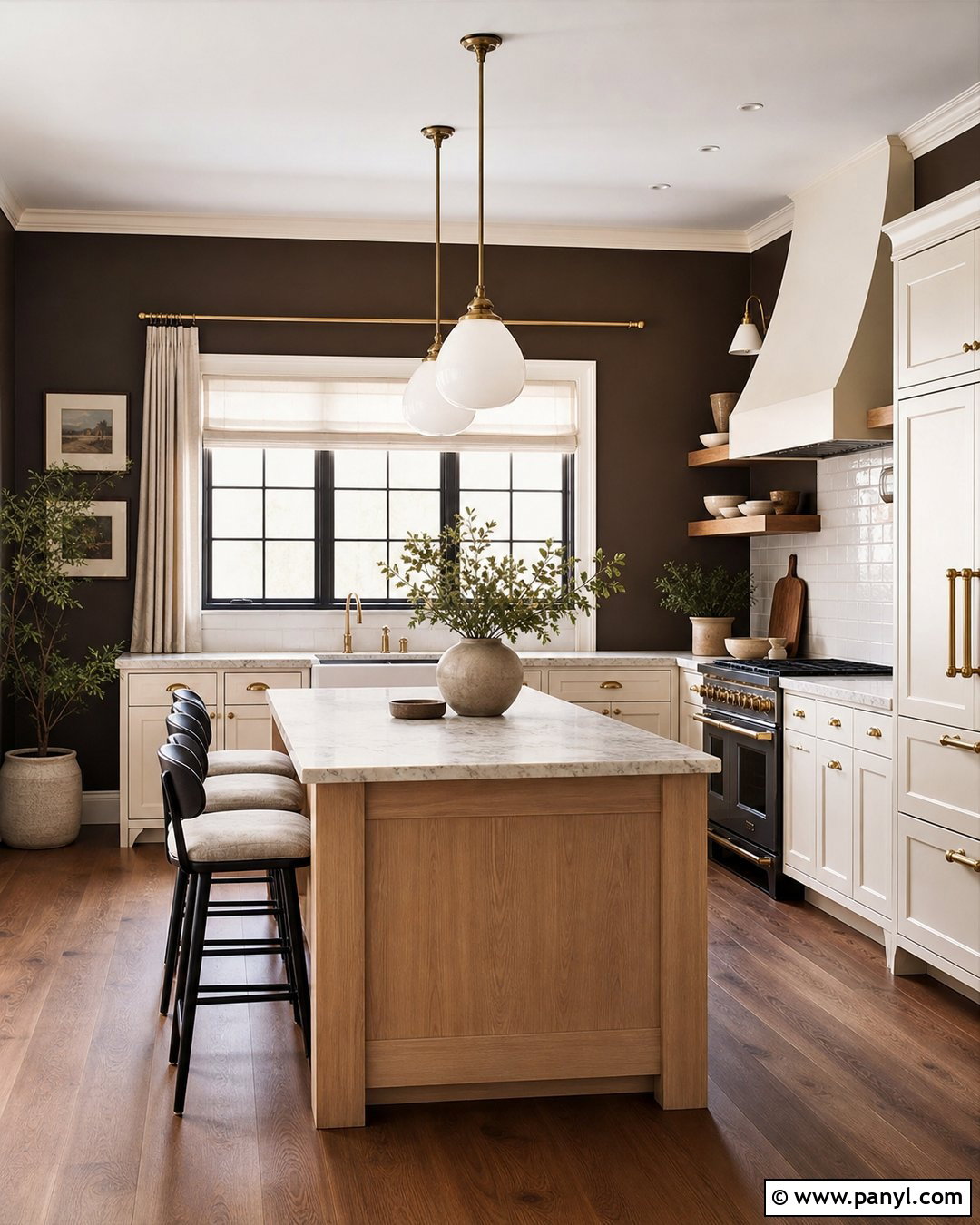Chocolate Brown Kitchen Walls - 35 Paint Colors For Kitchen Walls