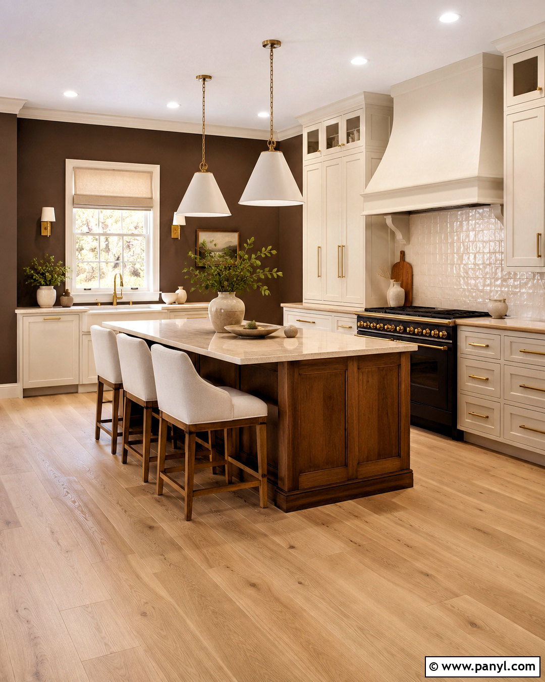 Chocolate Brown Kitchen Walls - 40 kitchen colors for walls