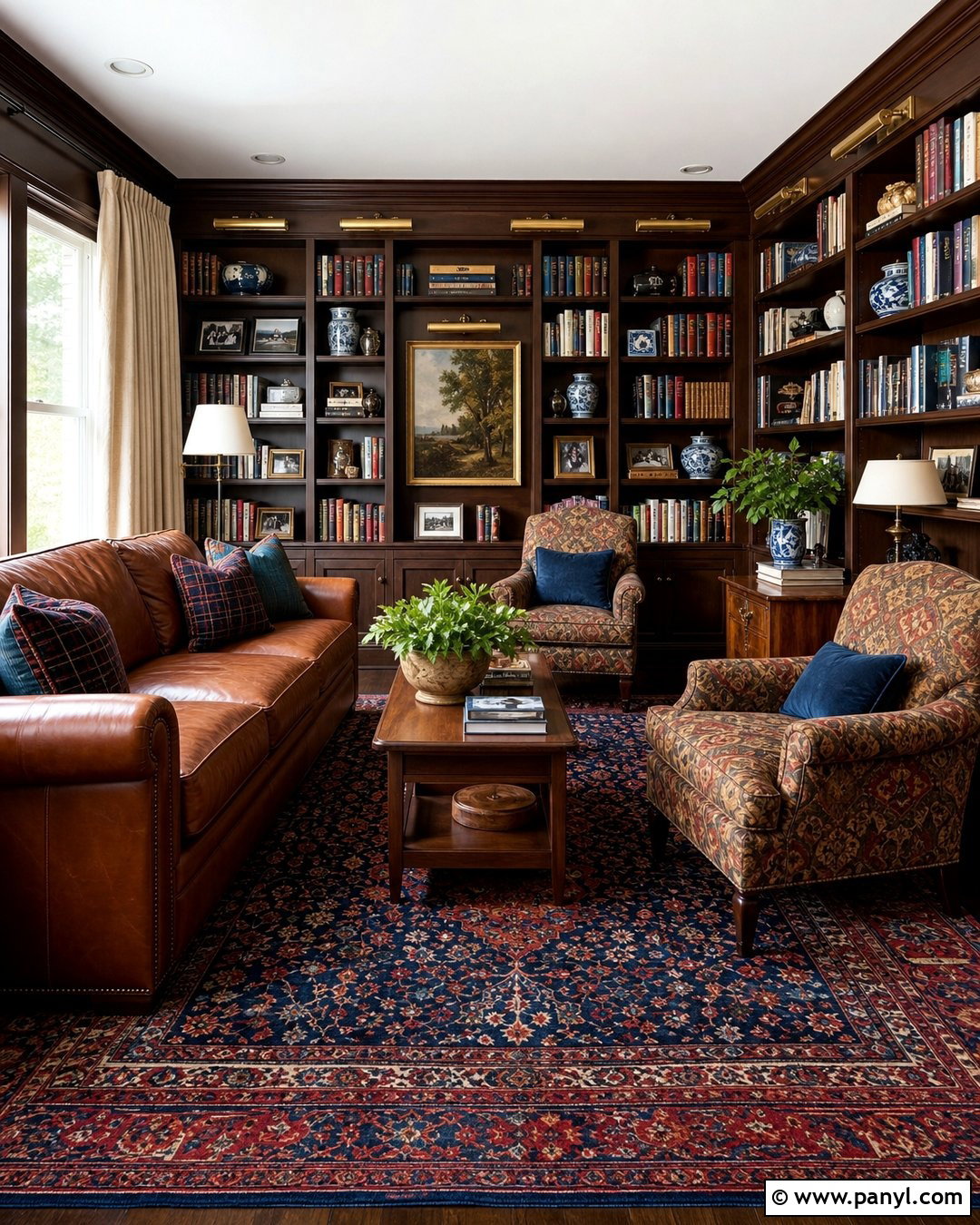 Chocolate Brown Library Walls - 35 Chocolate Brown Walls
