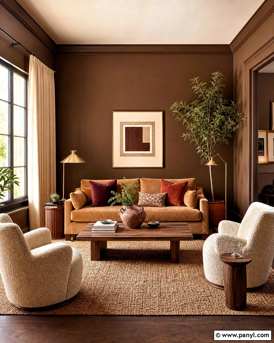 Chocolate Brown Living Room Color Scheme - 20 room colour ideas