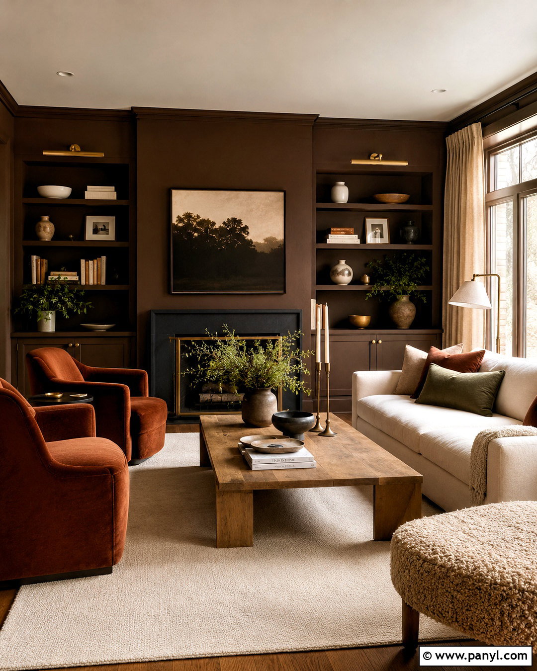 Chocolate Brown Living Room Paint - 20 popular paint colors for living room ideas