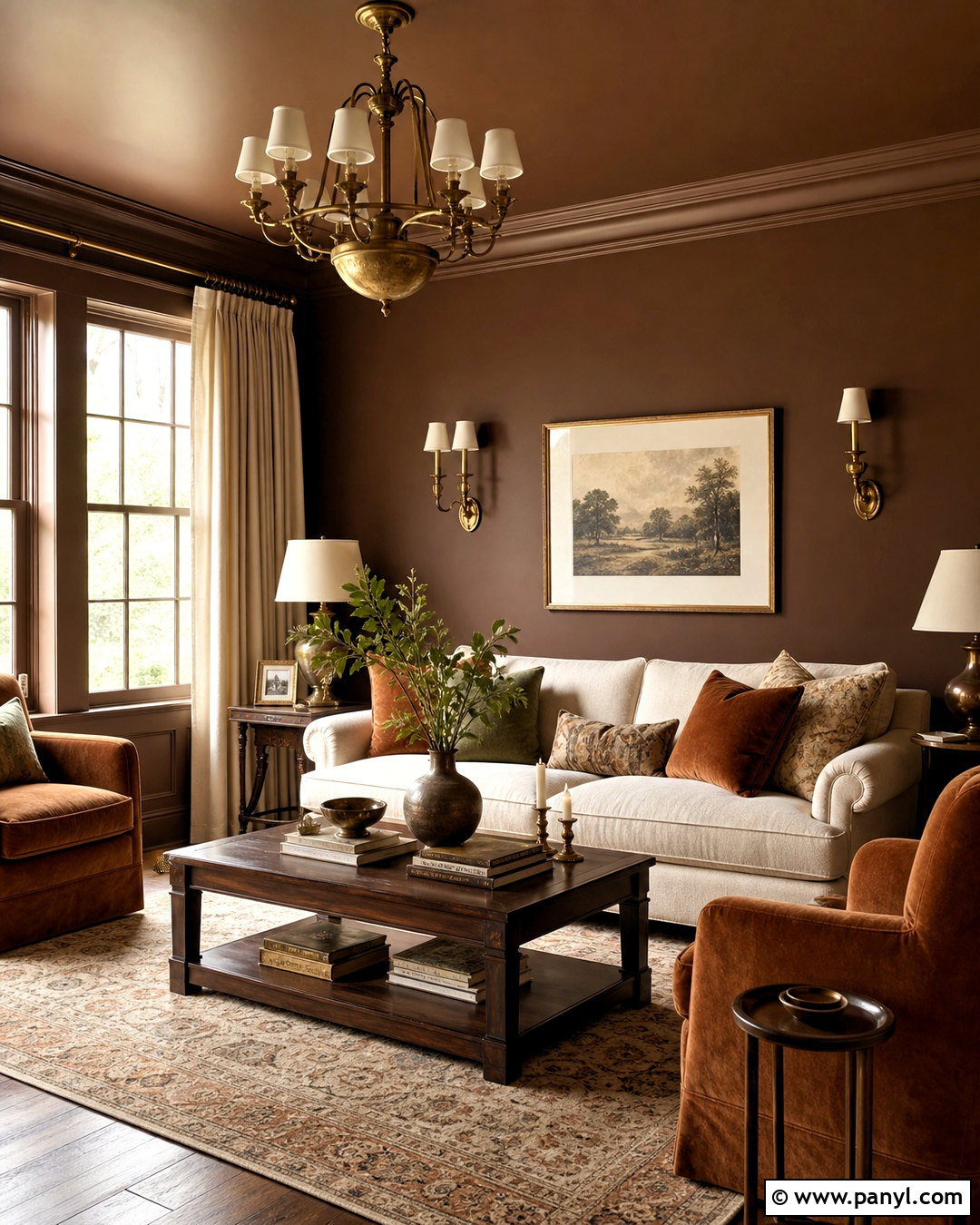 Chocolate Brown Living Room Paint - 20 wall paints for living room colour ideas