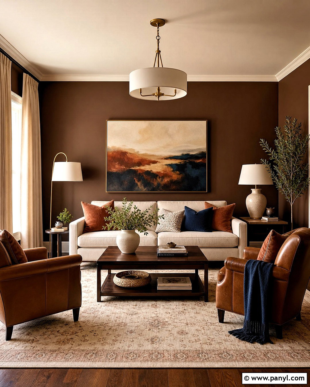 Chocolate Brown Living Room Paint - 20 home painting ideas living room ideas