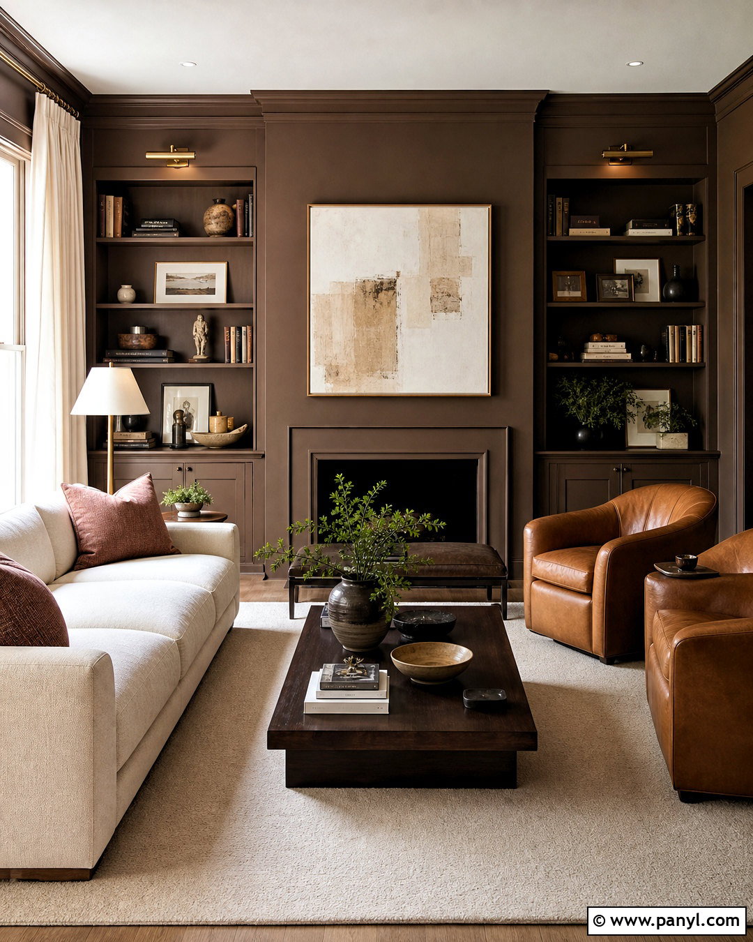 Chocolate Brown Living Room Wall Colors - 20 inside painting ideas wall colors