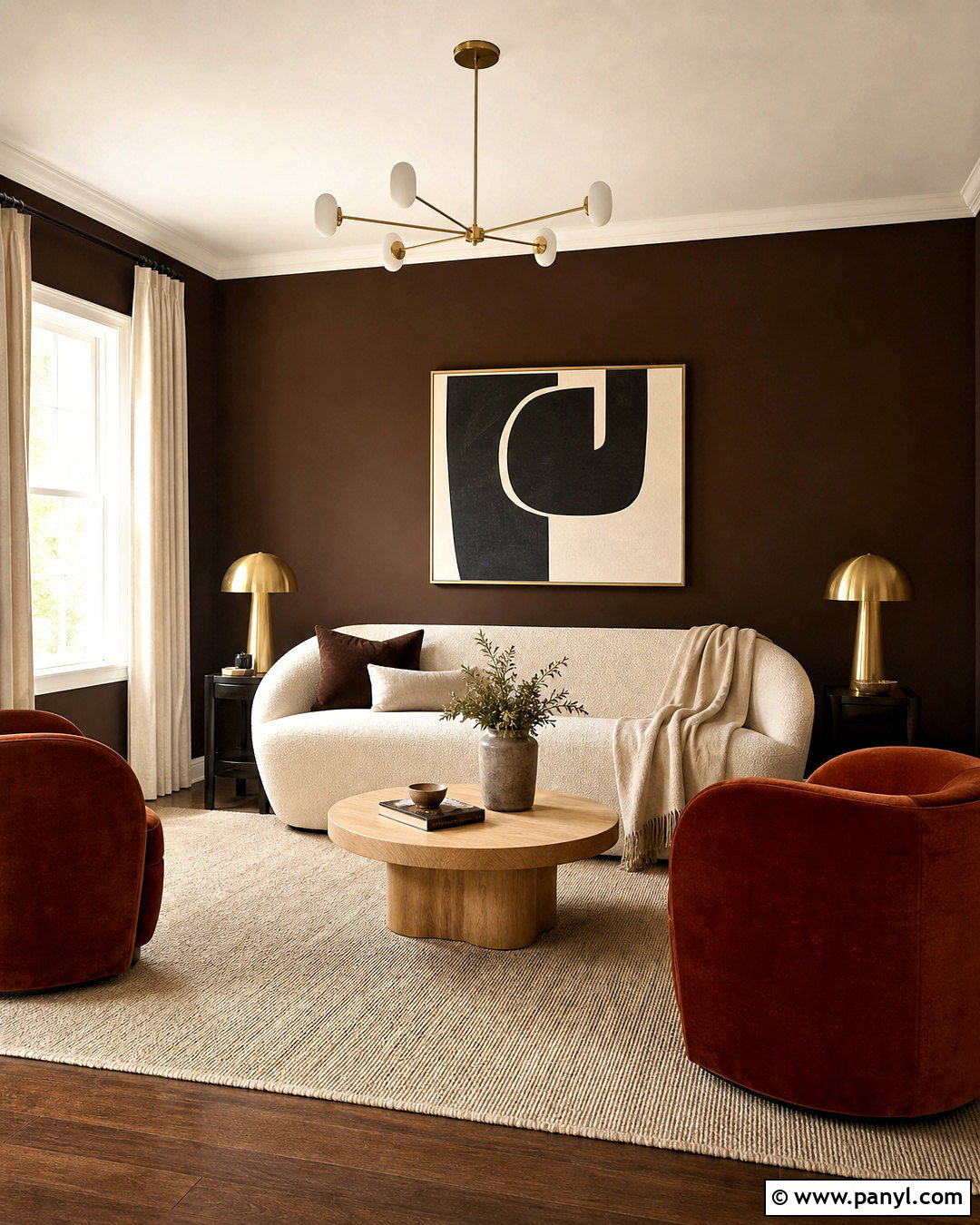 Chocolate Brown Living Room Wall Paint - 20 room wall paint ideas