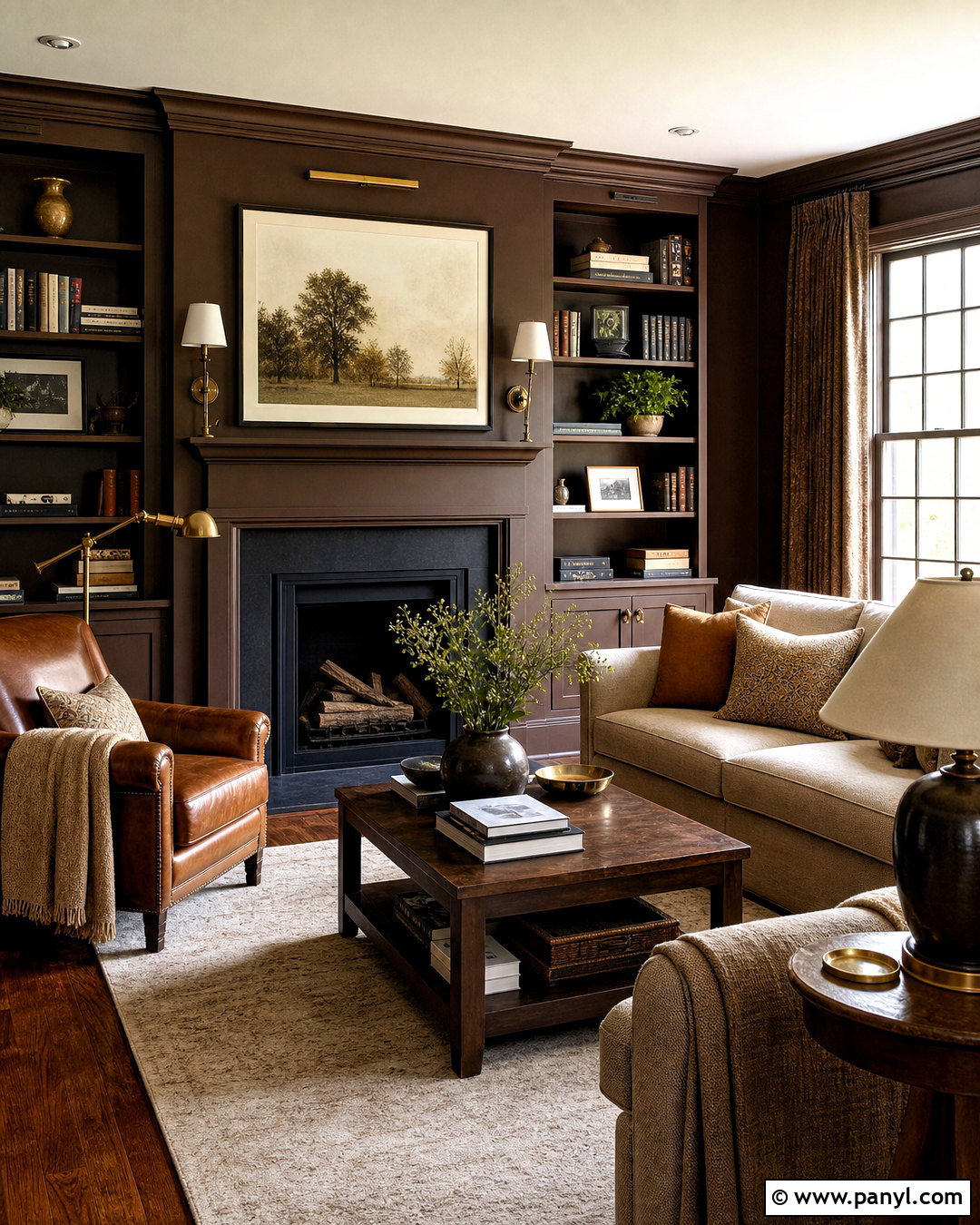 Chocolate Brown Living Room Walls - 20 home wall painting ideas living rooms
