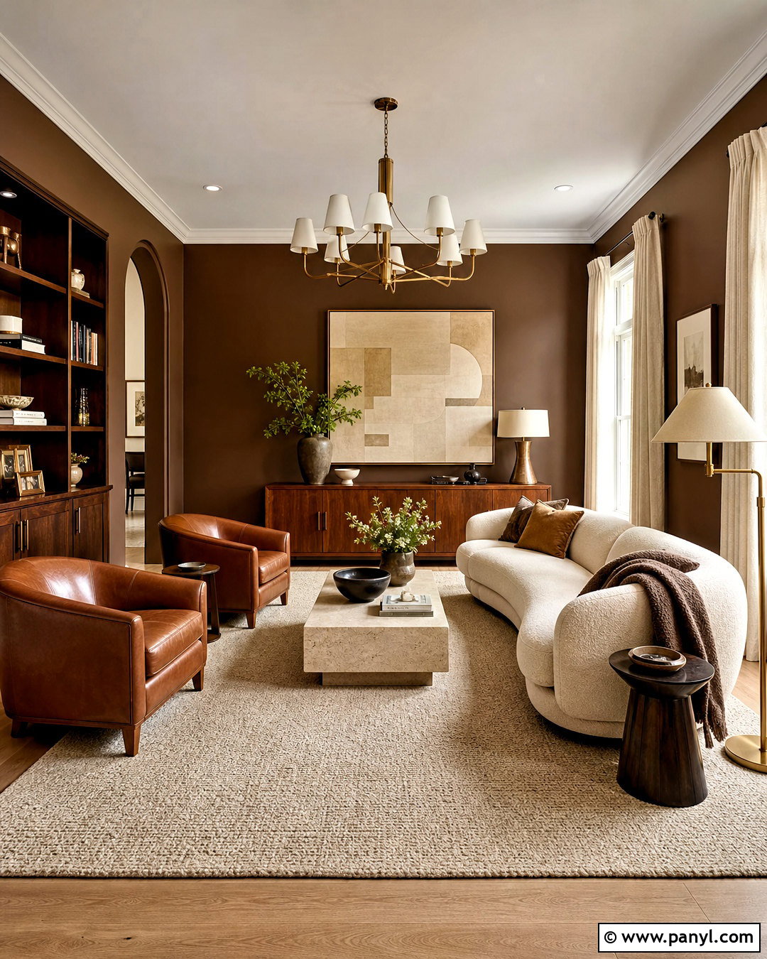 Chocolate Brown Living Room Walls - 20 living room wall paint color ideas