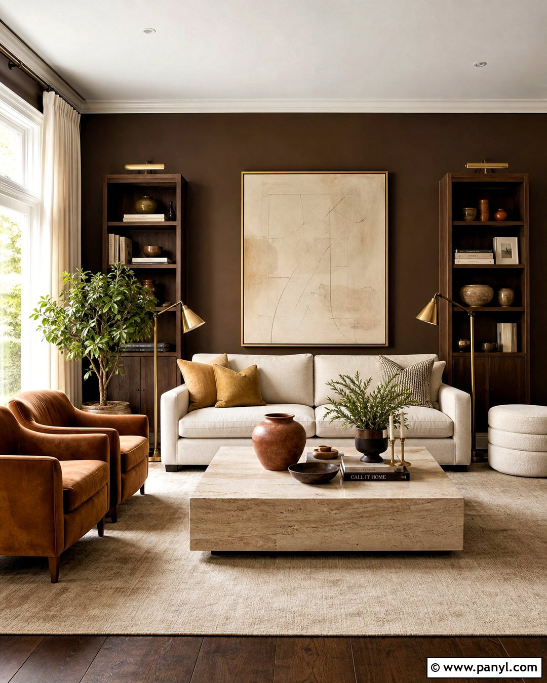 Chocolate Brown Living Room Walls - 20 living room walls paint colors
