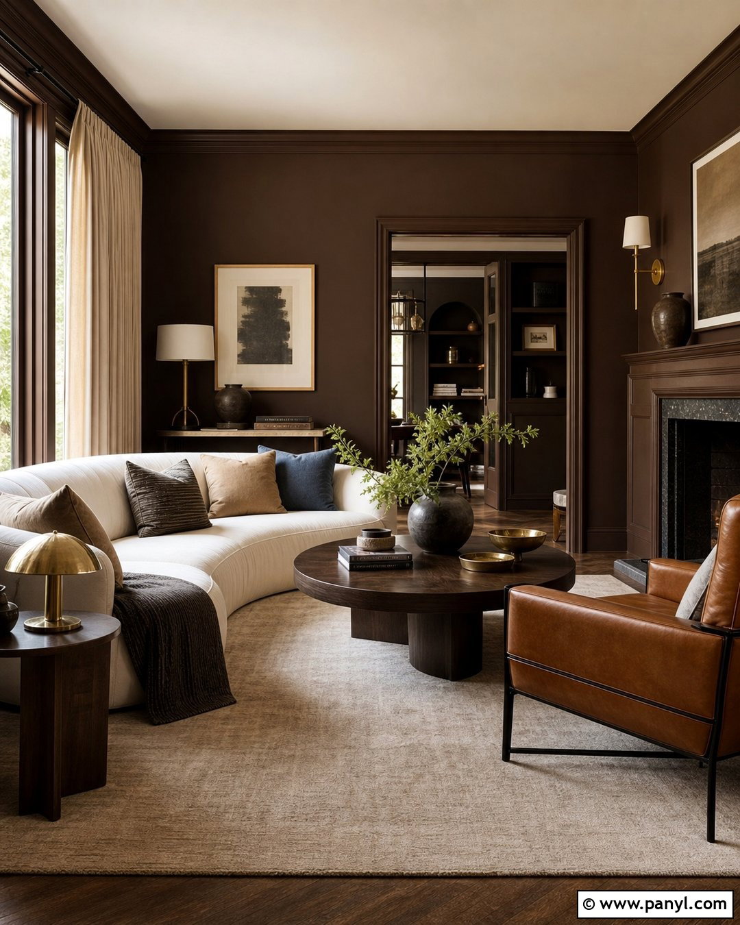 Chocolate Brown Living Room Walls - 30 Paint Ideas For Walls Living Room Ideas