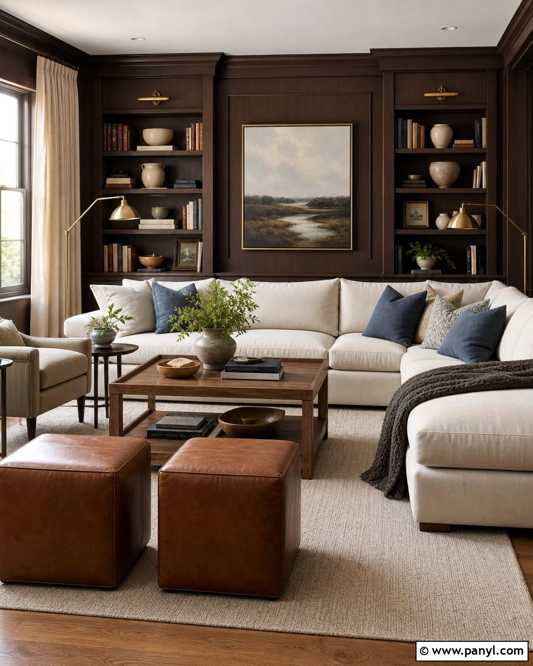 Chocolate Brown Living Room Walls - 35 Best Wall Colors For Living Room Ideas