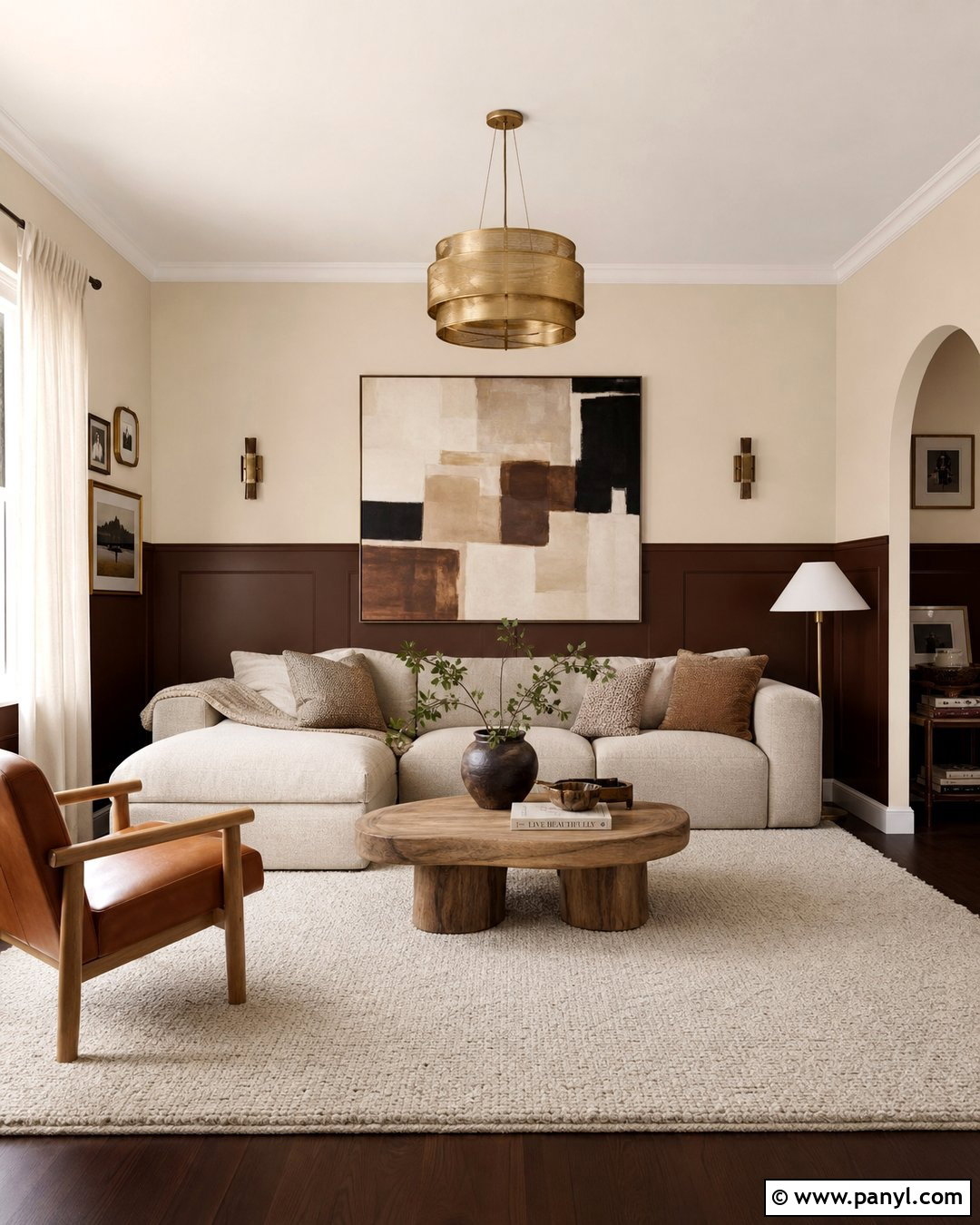 Chocolate Brown Lower Half Wall - 20 Lower Half Wall Painted Ideas