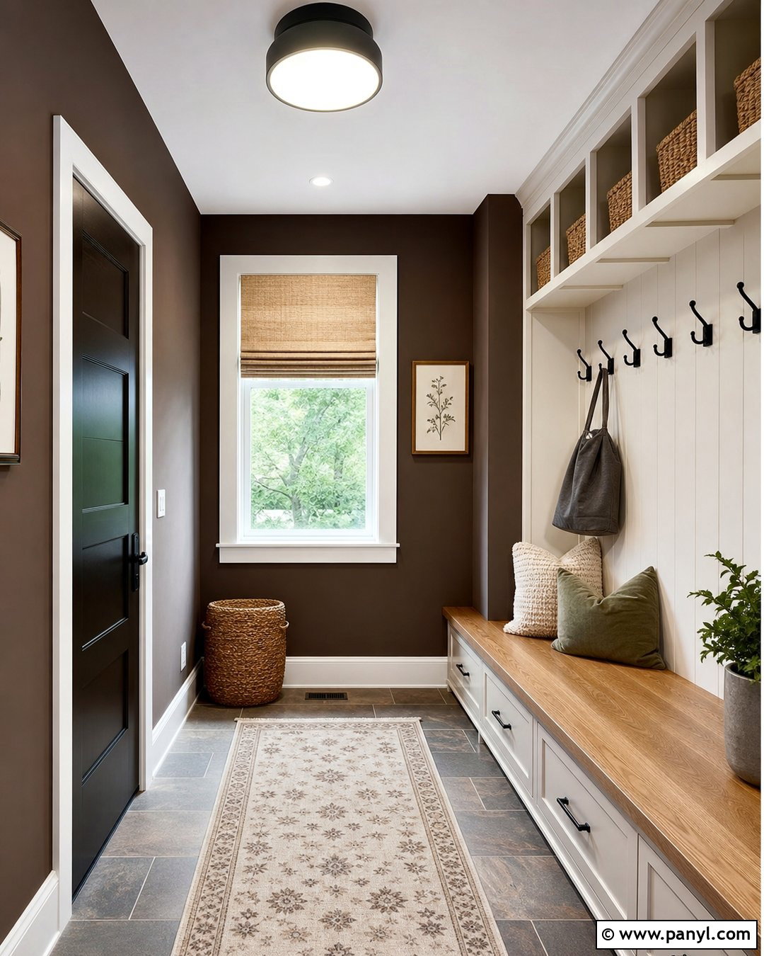 Chocolate Brown Mudroom Walls - 35 Chocolate Brown Walls