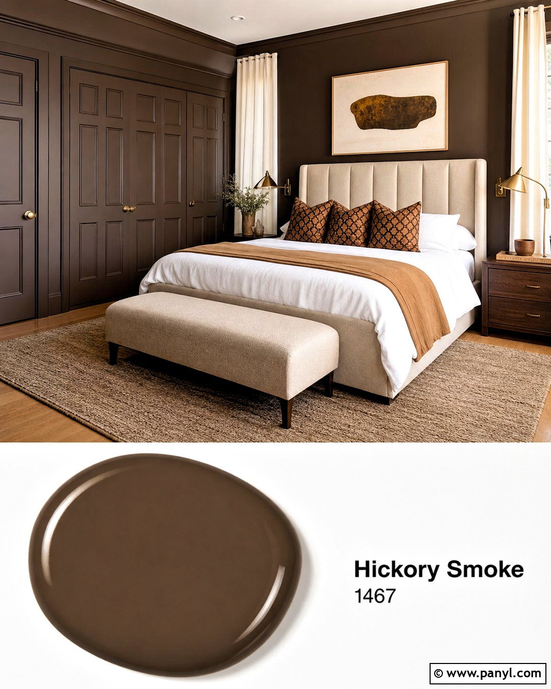 Chocolate Brown Paint - 20 dark room paint colors