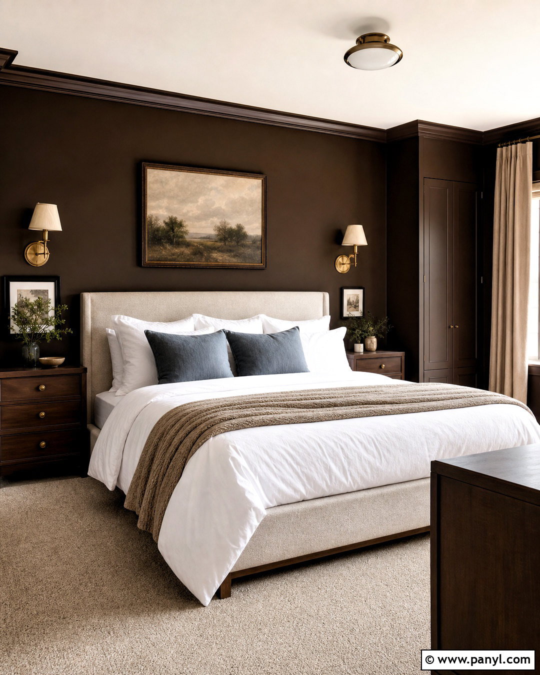 Chocolate Brown Paint - 20 interior paint trends
