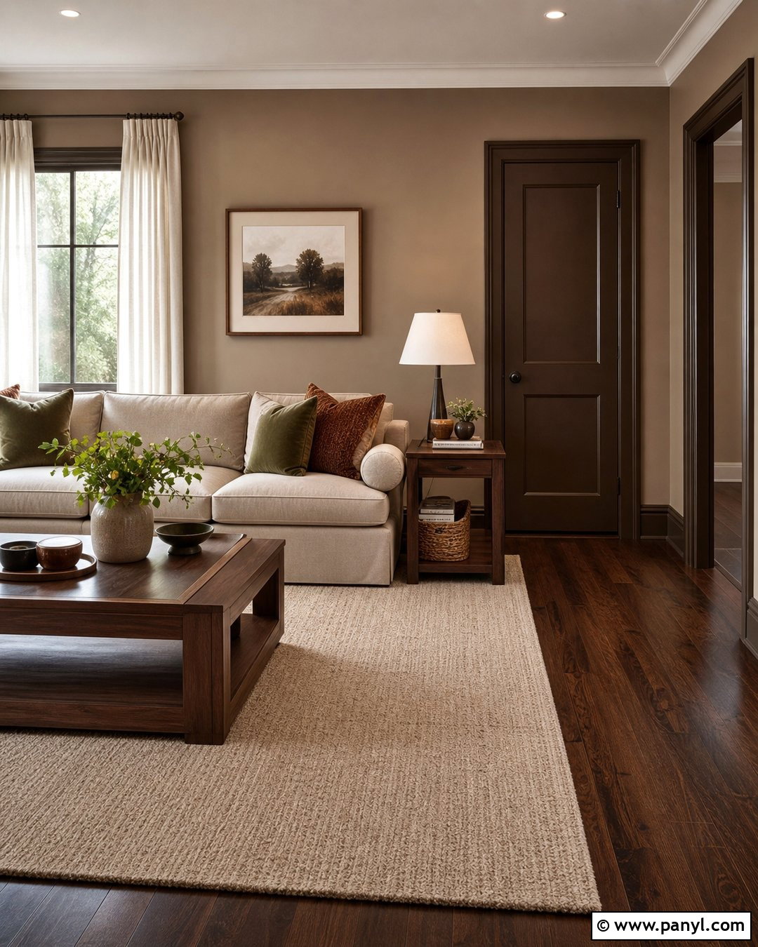Chocolate Brown Painted Skirting Boards With Taupe Walls - 30 painted skirting boards colour ideas